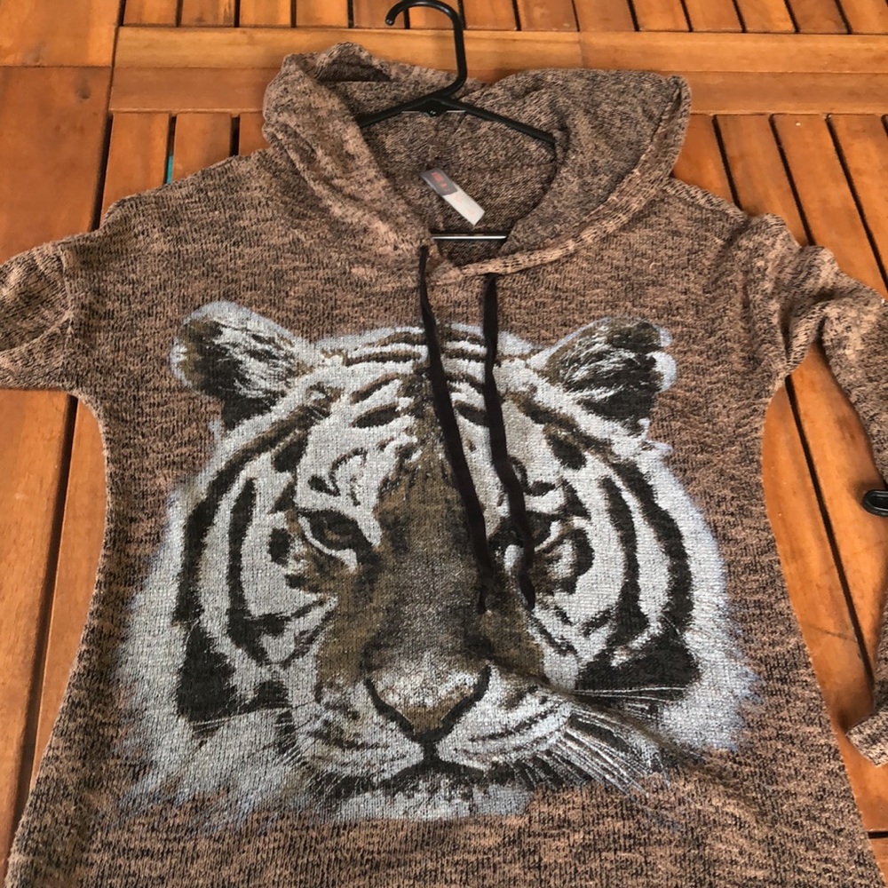 jesse and j tiger sweater large